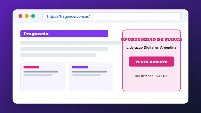 Modelo de aplicación comercial y proyectos digitales para fragancia.com.ar