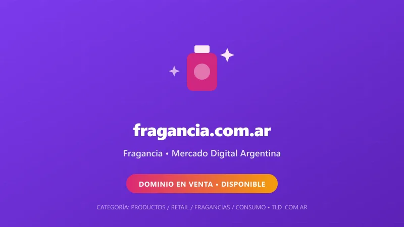 Identidad gráfica y activo digital para Fragancia en Argentina